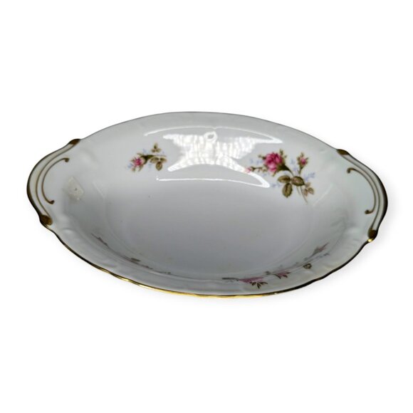 Vintage 1950s Royal Rose (Moss Rose) Fine China Japan Vegetable Serving Bowl - Picture 1 of 13